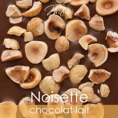 Tablette chocolat lait inclusion noisette - 100g