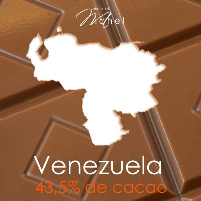 Tablette chocolat lait pure origine-Vénézuela 43,5% - 80g