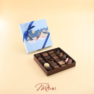 Coffret joyeuses fêtes- chocolats assortis - 240g