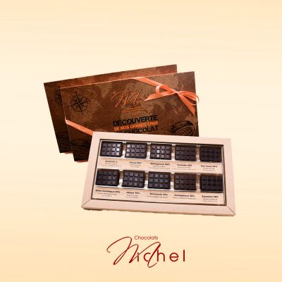 Coffret découverte 30 mini-tablettes chocolats noir -160g