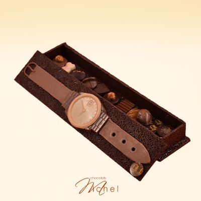 Coffret montre chocolats assortis - 450g