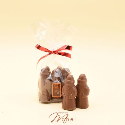 5 Pères Noël fourrés pralin - 100g