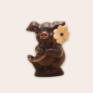 Cochon chocolat noir
