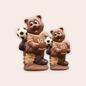 Ourson footballer chocolat lait