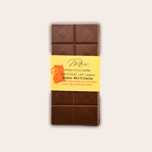Tablette chocolat lait pure origine GHANA 40,5%