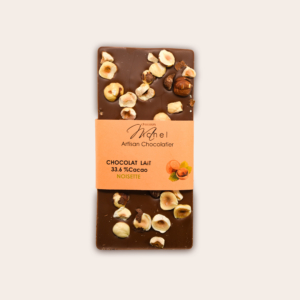 Tablette chocolat lait inclusion noisette