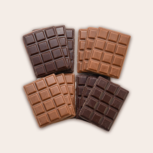 Mini tablettes chocolat assorties x12