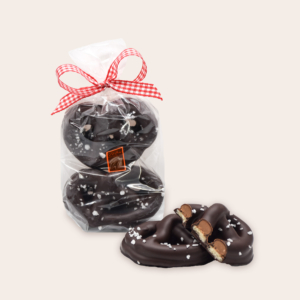 2 bretzels chocolat noir