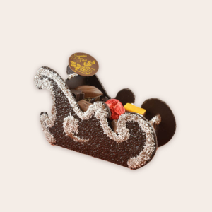 Création Traîneau de Noël - chocolat noir