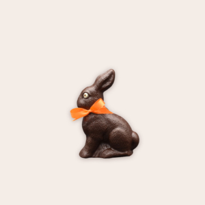 Lapin assis - chocolat noir