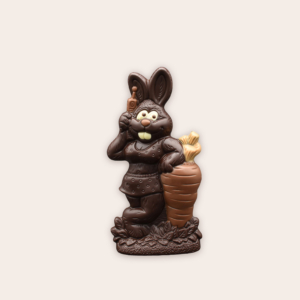 Lapin avec carotte - chocolat noir