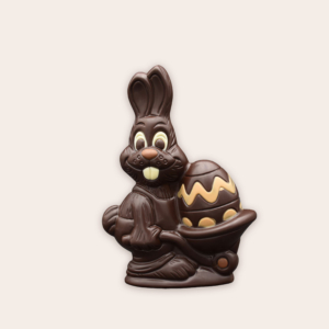 Lapin avec brouette - chocolat noir