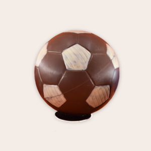 Sujet grand ballon de foot - chocolat lait