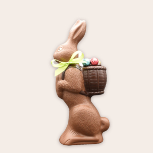 Lapin avec hotte moyen - chocolat lait
